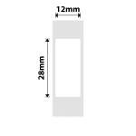 NB384 - - B18 N1 - 12X28MM - 200 White Labels