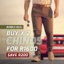 2X Mens Chinos Bundle