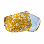 Burp Cloth: Mustard Floral
