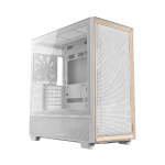 Antec Flux Mid-tower E-atx Gaming Chassis Wood Front Panel - White