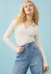 Collared Top - Light Beige