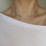 Minimalist Chain Necklace Snake Bone Design Choker Necklace Elegant Clavicle Chain For Women Ornament