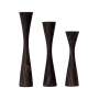 Geo Tapered Candle Holder - Small / Cognac