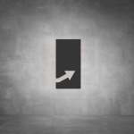 Arrow Sign D03 - Black - Powder Coated Aluminum