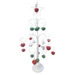Metal Tree With Hanging Bells White 81CM