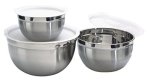 Stainless Steel Mixing Bowls With Lids Set Of 3