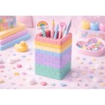 Brick Pen Holder 3D Print Design File