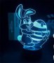Bunny Easter Eggs 3D Night Light For Bedroom Decor Light Cute Birthday Colorful Gift LED Lamp Ma