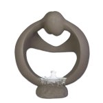 Duo Pair Sculpture Water Feature - Flinted White