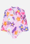 PoP Candy Half Zip Floral Swimsuit-lilac