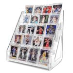 Trendtrust Trading Card Display Stand Vertical Holder For Baseball Basketball Sports Graded Card Display Stand Tabletop For Psa