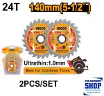 Saw Blade 140MM Set Of 2 Blades Ingco TSB1403
