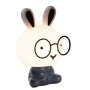 - Baby Black & White Rabbit W/glasses