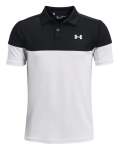 Boys' Ua Performance Blocked Polo - Black Ysm