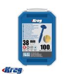 100 PK Blue-kote Pocket-Hole Screws Coarse Maxi-loc 38MM 8 SML-C150B-100-INT