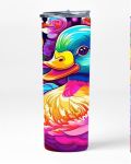Neon Duck 20OZ Insulated Skinny Tumbler Sublimation With Straw 002