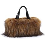 Oweisong Faux Fur Tote Handbag For Women Furry Shoulder Crossbody Bag Fluffy Plush Hobo Satchel Top Handle Bag