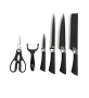 Non-stick Knife Set Coated Kitchen Knives 6 Pieces Set