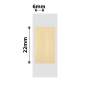 NB646 - NIIMBOT - D11 / D101 / D110 / H1S - 6X22MM/2L - 500 GOLD TRANSPARENT VERTICAL PEN - STATIONARY LABELS
