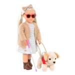 Doll Marlow With Blonde Hair 18INCH With Guide Dog