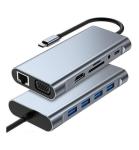 MicroWorld USB Type C 11 In 1 Dock