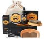 6-IN-1 Beard Grooming Kit For Men - Growth Oil Balm Comb & More