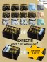 Black Golden Gift Box Package - Stylish Series Random 1/5PCS Men's Golden Chain & Wing Print Boxer Briefs - Comfy & Antibacterial Luxury Underwear Set As Gift