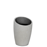 Premium Estantia Plant Pot - Medium 560MM X 380MM Flinted White With Tray