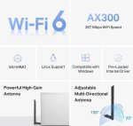 Mercusys AX300 High Gain Wi-fi 6 USB Adapter