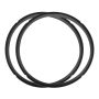 Uxcell 2 Pcs Silicone Sealing Ring For Pressure Pot 8QT Pressure Pot Inner Gasket Seal Rings Pressure Cooker Replacement Parts Black