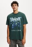 Cotton On Premium Loose Fit Music T-Shirt - Lcn Bra Pineneedle Green slipknot