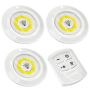 LED Light With Remote Control - Set Of 3 & Key Holder