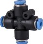 Hose Fitting 4 Way Connector 4MM
