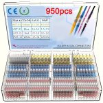 950PCS Heat Shrink Solder Butt Connectors Ultimate Solder Connector Kit