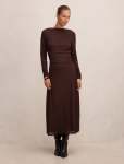 Bonnie Spot Mesh Midi Dress - 16 Spot