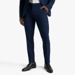 Men&apos S Skinny Fit Navy Suit Trouser
