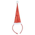 Christmas Red Sequins Headband