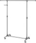 Garment Rack Rail Clothes Stand With Casters