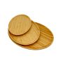 Set Of 3 Bamboo Serving Trays
