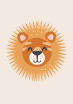 Boho Nature Lion - Wall Art Print - A1