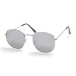 Silver Square Smoke Sunglasses