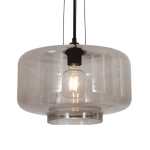 Tia Smokey Glass Pendant Light