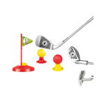 Children's Adjustable Club Toy Golf Set With 3 Telescopic Clubs