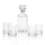 - Decanter With Lid & 4 Whiskey Glasses Set