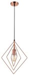 Copper Metal Pendant -1 X 60W 11W Es Not Included