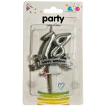 Happy Birthday 18 Silver Candle