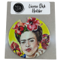 Licence Disk Holder - Red Blooming Flowers In Frida Kahlo's Hair