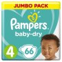 Pampers Baby Dry Jumbo Pack 76 Nappies Size 3