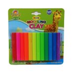 Neon Colour Modeling Clay 12 Pack - Kid Art - Factory Plaza