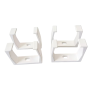 4PIECES White Wall-mounted Socket Holders - Drill-in Cable Organizers